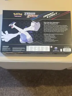 Pokemon TCG Crown Zenith Lugia v and Unown v Special Collection Box New & Sealed - Image 2
