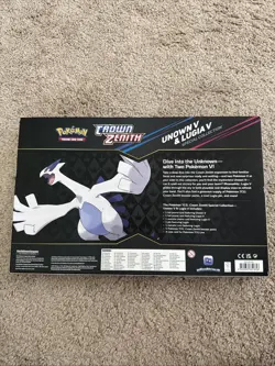 Pokemon TCG Crown Zenith Lugia v & Unown v Special Collection Box Sealed - Image 2