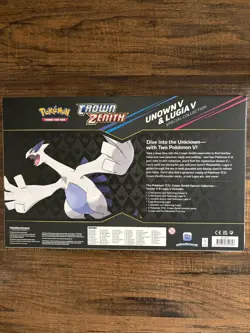 Pokemon TCG Crown Zenith Unown V & Lugia V Special Collection Box EN 2023 sealed - Image 2