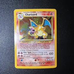 Pokemon TCG - Charizard 4/102 Base Set Holo Rare - Vintage 1999 - Image 5