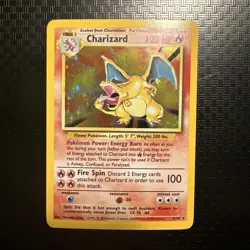 1999 Pokemon Charizard Base Set Holo Rare Unlimited 4/102 NEAR MINT CONDITION - Image 1