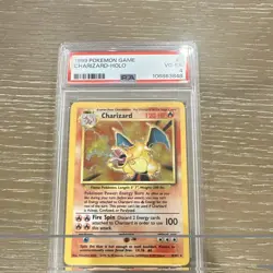 Pokemon TCG Charizard 4/102 Base Set Holo Rare English 1999 PSA 4 Graded - Image 1