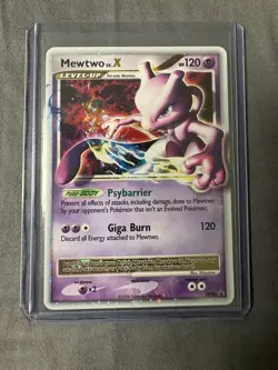 Pokemon TCG Mewtwo LV.X Black Star Promo DP28 Holo. LP/MP Read Description - Image 1