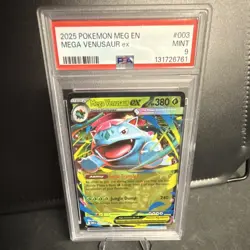Pokemon TCG Mega Venusaur EX 003/132 Me01 Mega Evolution Holo Double Rare 380HP - Image 1