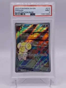 PSA 9 MINT - Fidough #213 [IR] Pokemon TCG Scarlet & Violet Base - Image 1