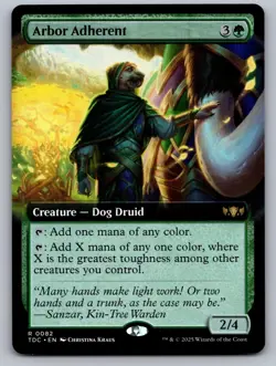 Arbor Adherent (Extended Art) 82 Commander: Tarkir: Dragonstorm MTG NM - Image 1