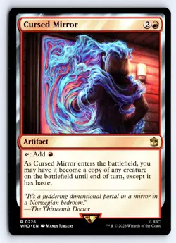 Cursed Mirror 226 Rare Universes Beyond: Doctor Who Magic: The Gathering NM - Image 1