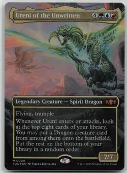 Ureni of the Unwritten (Borderless) Commander: Tarkir: Dragonstorm Foil - Image 1