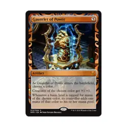 WotC MTG Kaladesh Invention Gauntlet of Power (MR) (Foil) NM - Image 1