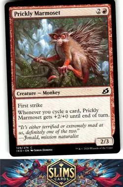 Magic the Gathering MTG Ikoria: Lair of Behemoths Prickly Marmoset #129 - Image 1