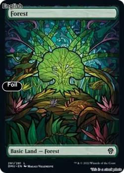 MTG Forest (Showcase) [DMU - 281] LP Foil - Image 1