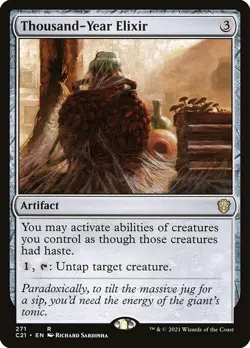 Thousand-Year Elixir NM Commander 2021 MTG - Image 1