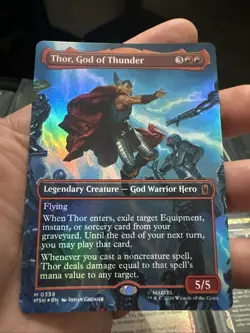 Thor, God of Thunder (Borderless) (0338) Marvel Super Heroes Foil - Image 1
