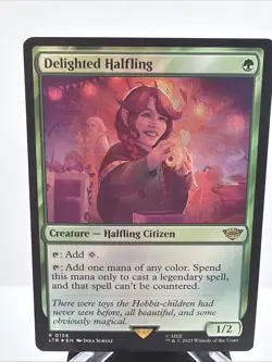 MTG Delighted Halfling The Lord of the Rings: Tales of Middle-earth 0158 Foil - Image 2