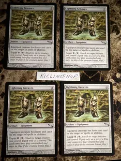 MTG Lightning Greaves 4X NM - Image 1