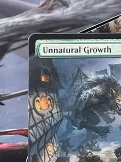 MTG Unatural Growth RARE EXTENDED Innistrad: Midnight Hunt 365 NM/Mint - Image 3