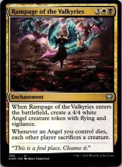 Rampage of the Valkyries 393 Uncommon Kaldheim MTG Near Mint - Image 1