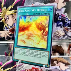Yugioh Fire King Sky Burn SR14-EN025 Super Rare 1st Ed Near Mint - Image 1