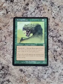 Krosan Beast Odyssey HEAVILY PLD Green Rare MAGIC THE GATHERING CARD - Image 1