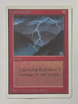 MTG Lightning Bolt - Unlimited Edition - MP - Image 1