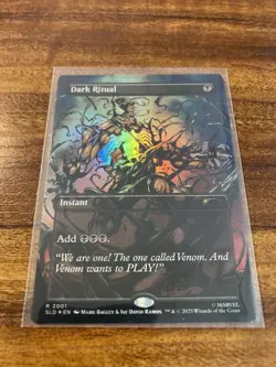 MTG✨DARK RITUAL Brdless 🌈FOIL✨SLD Marvel’s Spider-Man VENOM (Colors) MINT RARE - Image 5