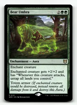 Bear Umbra 121 R Commander: Wilds of Eldraine - Image 1