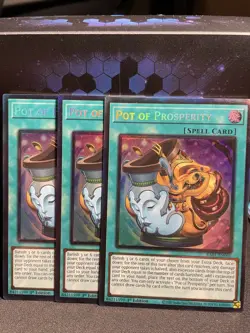 Yu-Gi-Oh! 3x Pot of Prosperity (PCR) (RA01) + Bonus Holo! - Image 1