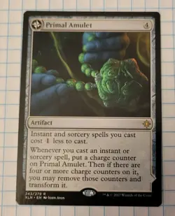 MTG - Primal Amulet Primal Wellspring Ixalan Regular 243 R XLN ARTIFACT - Image 1