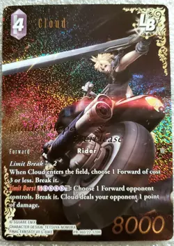 Cloud Prerelease Full Art Foil - PR-160/22-120H NM - Final Fantasy - Image 1