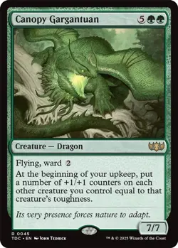 Canopy Gargantuan [Commander: Tarkir: Dragonstorm - 45] NM - Image 1
