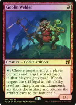 MTG Magic Goblin Welder FOIL ENGLISH Elves Vs Inventors Duel Decks - Image 1