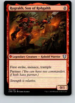 Magic the Gathering Rograkh, Son of Rohgahh Commander Legends MTG Free Shipping! - Image 1