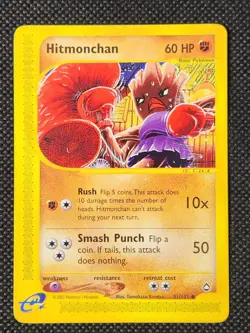 NM Hitmonchan Non-Holo #81 Aquapolis Pokemon TCG - Image 1