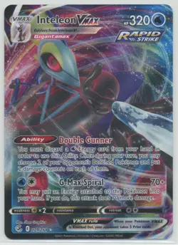 Inteleon VMAX 2021 Pokemon SWSH Fusion Strike Ultra Rare #079/264 - Image 1