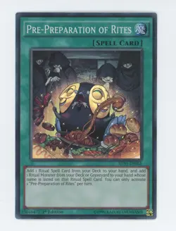 Yugioh Pre-Preparation Of Rites SHVI-EN065 Super Rare 1st Edition NM - Image 1