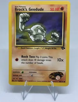 Brock's Geodude 68/132 | Gym Challenge 50 HP Common EN Unlimited - Image 1