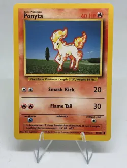 The Pokemon Company Ponyta 60/102 | Base Set 40 HP Common Regular EN Unlimited - Image 1