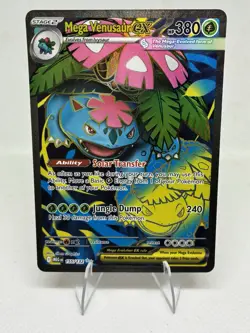 Pokemon TCG Mega Evolution Venusaur EX Full Art Ultra Rare Card 155/132 - Image 1