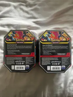 Pokemon TCG - Mega Charizard X and Y ex Tin (Set of 2 Tins) - Brand New Sealed - Image 2
