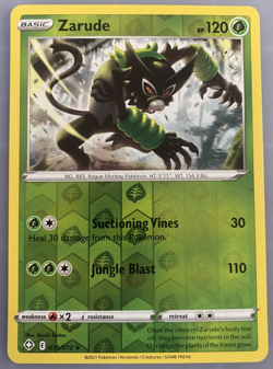 ZARUDE - REVERSE HOLO - SHINING FATES 2021 - POKEMON TCG - 016/072 NM/M English - Image 1