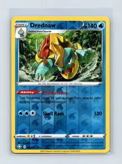 Drednaw 027/072 Rare Shining Fates Pokemon Reverse Holo Near Mint - Image 1
