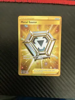 Pokemon Metal Saucer 214/202 Sword & Shield Base Set NM - Image 1