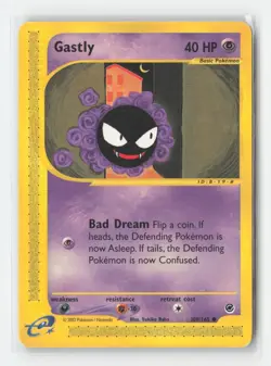 Gastly 109/165 Common Expedition Base Set Pokemon Moderately Played - Image 1