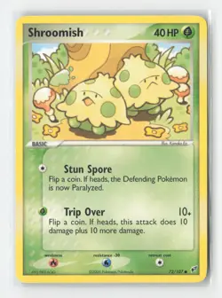 Shroomish 72/107 Common Deoxys Pokemon Moderately Played - Image 1