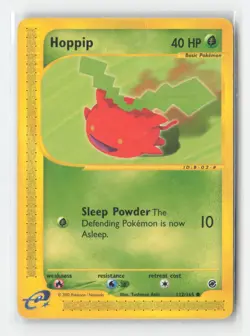 Hoppip 112/165 Common Expedition Base Set Pokemon Damaged - Image 1