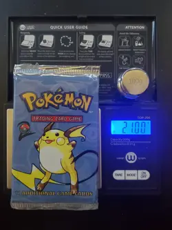 Pokemon Base Set 2 RAICHU ART Booster Pack *HEAVY* [21.00g] - Image 1