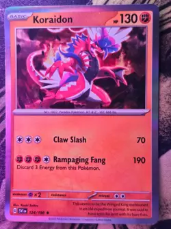Koraidon 124/198 Rare Scarlet & Violet Pokemon Holo Near Mint - Image 1