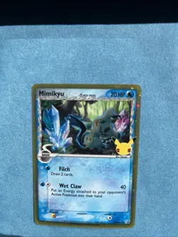 Pokemon TCG Delta Species Celebrations Mimikyu SWSH136 Black Star Promo Card - Image 4