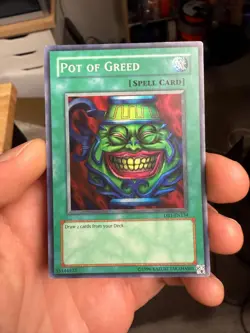 Yu-Gi-Oh! Pot of Greed (MP) DB1-EN134 Dark Beginning 1 Unlimited - Image 1