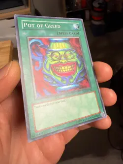 Yu-Gi-Oh! Pot of Greed (MP) DB1-EN134 Dark Beginning 1 Unlimited - Image 2